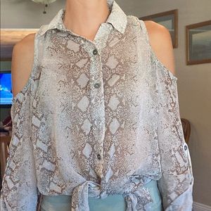Hurley snakeskin top